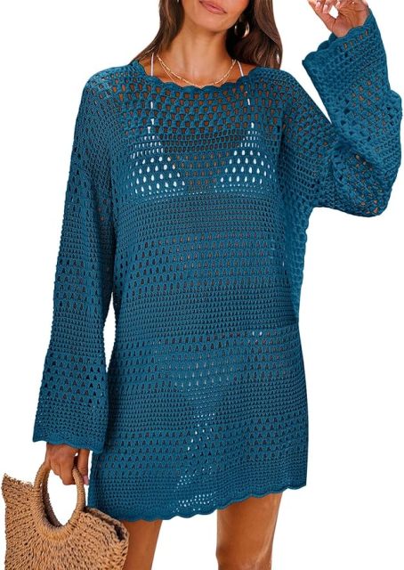 Factory Direct Customizable Chic Crochet Knit Dress - Perfect for Beach Days and Casual Outings for Retailers and Manufacturers