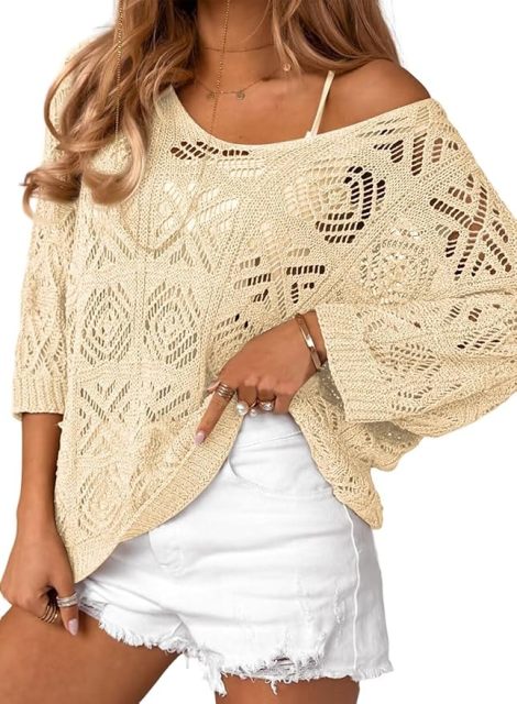 OEM/ODM Customizable Boho Chic Crochet Off-Shoulder Top - Effortless Style for Retailers and Manufacturers