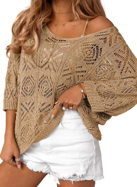 OEM/ODM Customizable Boho Chic Crochet Off-Shoulder Top - Effortless Style for Retailers and Manufacturers