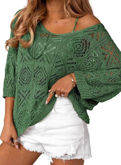OEM/ODM Customizable Boho Chic Crochet Off-Shoulder Top - Effortless Style for Retailers and Manufacturers