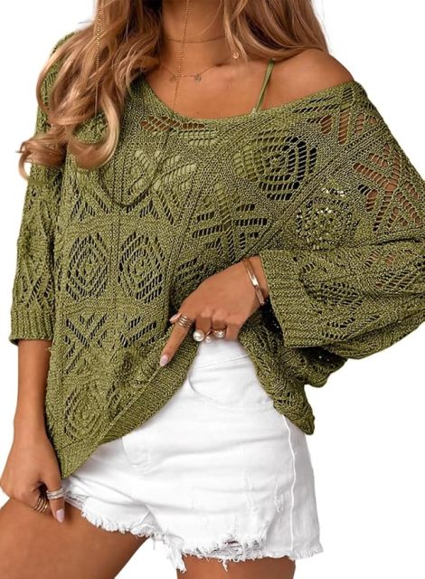 OEM/ODM Customizable Boho Chic Crochet Off-Shoulder Top - Effortless Style for Retailers and Manufacturers