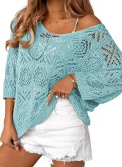 OEM/ODM Customizable Boho Chic Crochet Off-Shoulder Top - Effortless Style for Retailers and Manufacturers