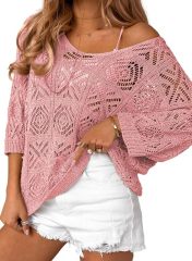 OEM/ODM Customizable Boho Chic Crochet Off-Shoulder Top - Effortless Style for Retailers and Manufacturers
