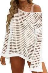 OEM Custom Design Stylish Crochet Off-Shoulder Beach Top - Perfect for Summer Getaways for Retailers and Manufacturers