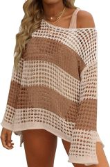 OEM Custom Design Stylish Crochet Off-Shoulder Beach Top - Perfect for Summer Getaways for Retailers and Manufacturers