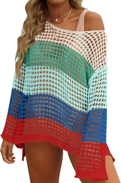 OEM Custom Design Stylish Crochet Off-Shoulder Beach Top - Perfect for Summer Getaways for Retailers and Manufacturers