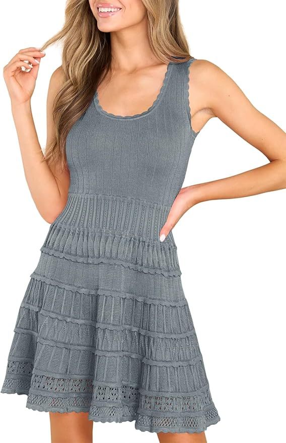 OEM/ODM Customizable Chic Black Knitted Sleeveless Dress - Stylish and Comfortable for Retailers and Manufacturers