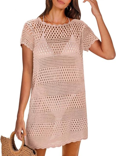Wholesale Customizable Made-to-Order Green Crochet Dress - Perfect for Beach Days and Summer Outings for Retailers and Manufacturers