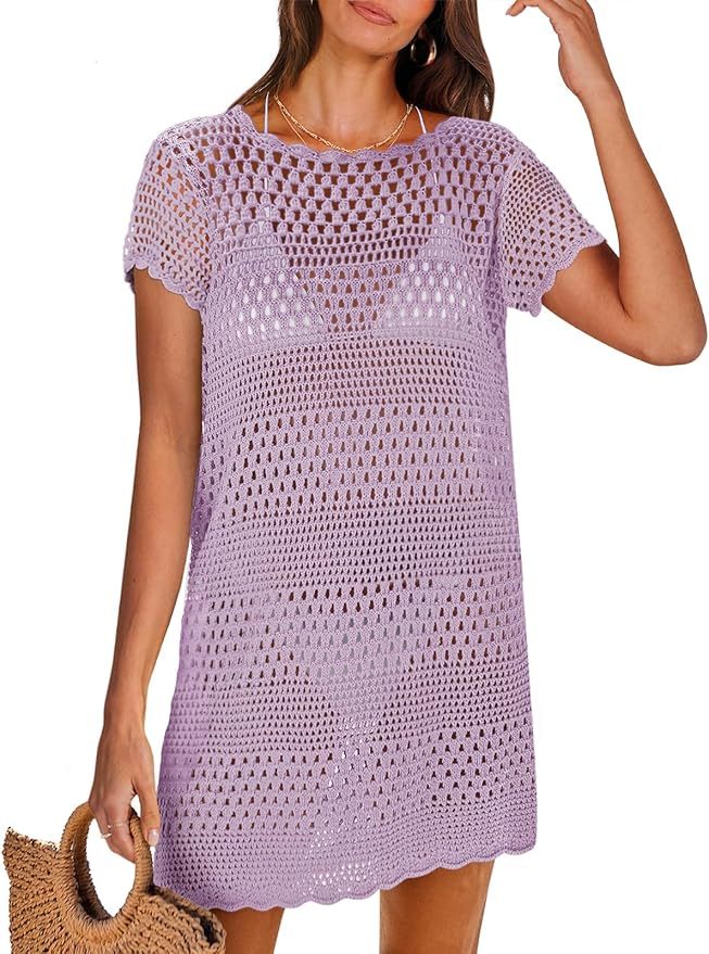 Wholesale Customizable Made-to-Order Green Crochet Dress - Perfect for Beach Days and Summer Outings for Retailers and Manufacturers