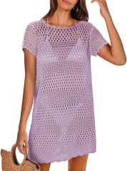 Wholesale Customizable Made-to-Order Green Crochet Dress - Perfect for Beach Days and Summer Outings for Retailers and Manufacturers