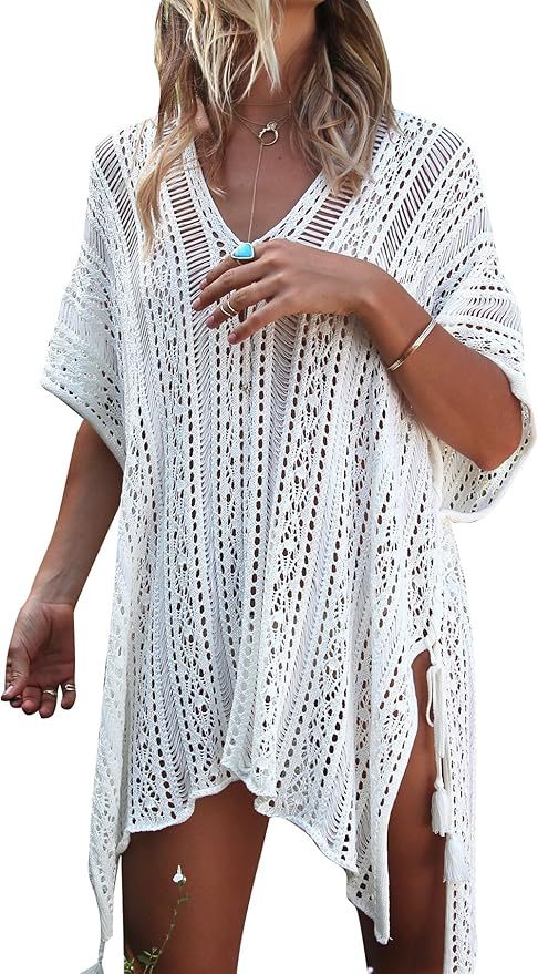 Wholesale Customizable Boho Crochet Cover-Up Tunic - Perfect for Beach Days and Vacation Looks for Retailers and Manufacturers