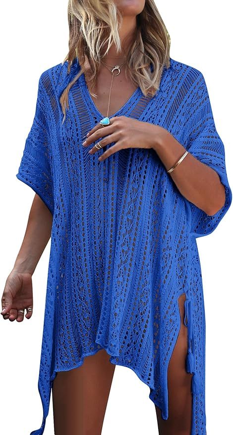 Wholesale Customizable Boho Crochet Cover-Up Tunic - Perfect for Beach Days and Vacation Looks for Retailers and Manufacturers