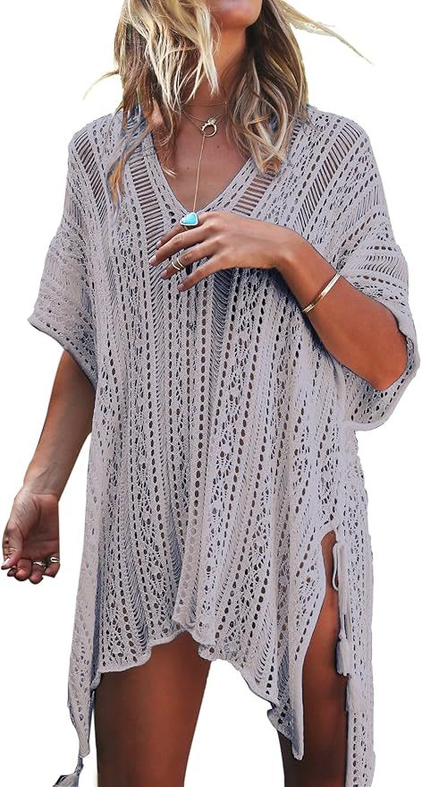 Wholesale Customizable Boho Crochet Cover-Up Tunic - Perfect for Beach Days and Vacation Looks for Retailers and Manufacturers