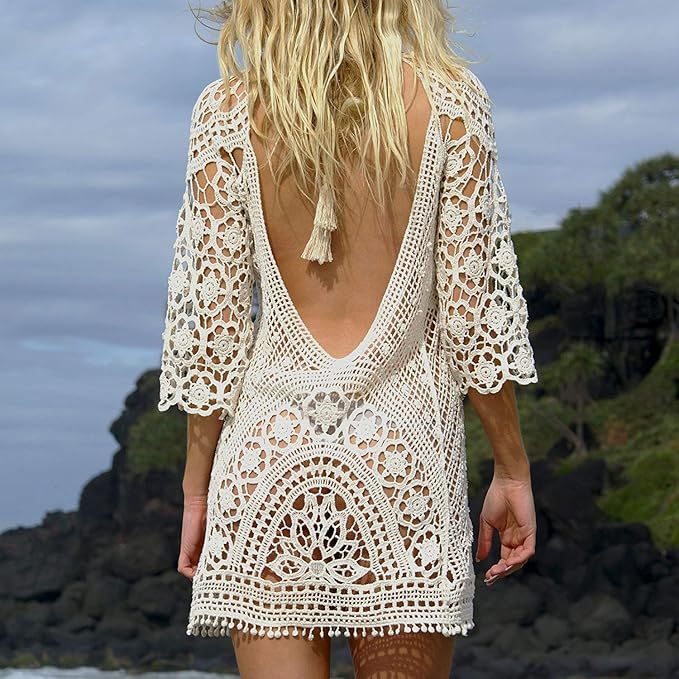 Factory Direct Customizable Boho Crochet Backless Dress - Effortless Summer Elegance for Retailers and Manufacturers
