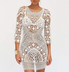 Factory Direct Customizable Boho Crochet Backless Dress - Effortless Summer Elegance for Retailers and Manufacturers