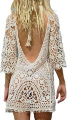 Factory Direct Customizable Boho Crochet Backless Dress - Effortless Summer Elegance for Retailers and Manufacturers
