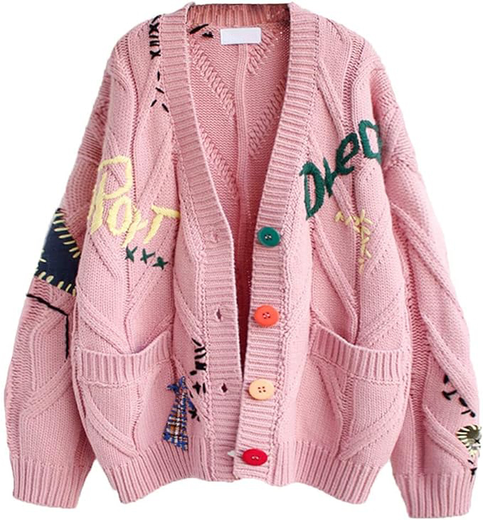 Custom Stylish Women's Cardigan with Unique Embroidery and Colorful Buttons – Wholesale Knitwear for Retailers | Jubaodi