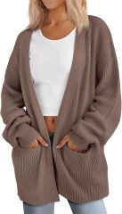 Factory Direct Chic Black Oversized Cardigan – Wholesale Knitwear for Retail | Jubaodi