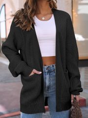 Factory Direct Chic Black Oversized Cardigan – Wholesale Knitwear for Retail | Jubaodi
