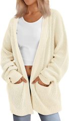 Factory Direct Chic Black Oversized Cardigan – Wholesale Knitwear for Retail | Jubaodi