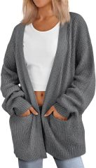 Factory Direct Chic Black Oversized Cardigan – Wholesale Knitwear for Retail | Jubaodi