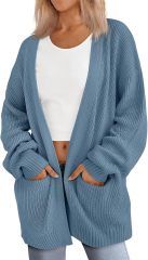 Factory Direct Chic Black Oversized Cardigan – Wholesale Knitwear for Retail | Jubaodi