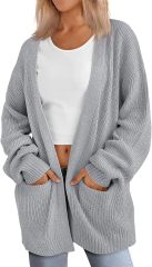 Factory Direct Chic Black Oversized Cardigan – Wholesale Knitwear for Retail | Jubaodi