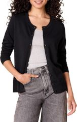 Custom Design Classic Black Button-Up Cardigan – Wholesale Knitwear for Retail | Jubaodi