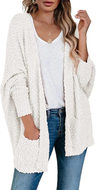 Customizable Cozy White Knit Cardigan for Effortless Comfort and Style – Wholesale Knitwear for Retailers | Jubaodi