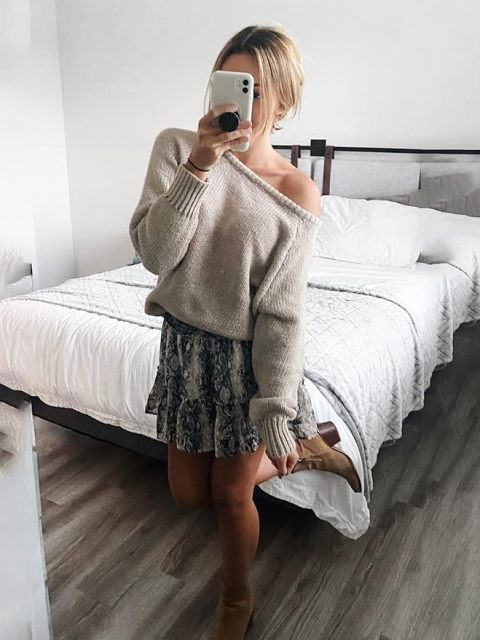 Wholesale Soft Beige Knit Sweater for Effortless Casual Style – Customizable Knitwear for Retailers | Jubaodi