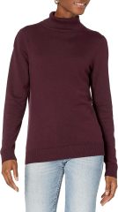 Customizable Elegant Burgundy Turtleneck Sweater for Cozy Comfort – Wholesale Knitted Sweater for Retailers | Jubaodi