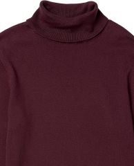 Customizable Elegant Burgundy Turtleneck Sweater for Cozy Comfort – Wholesale Knitted Sweater for Retailers | Jubaodi
