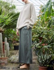 Personalized Relaxed Beige Oversized Knit Sweater with Drawstring Neckline – Customizable Wholesale for Effortless Style | Jubaodi