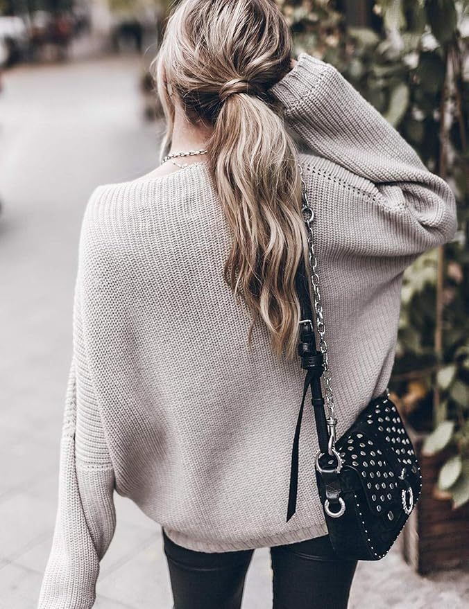 Personalized Relaxed Beige Oversized Knit Sweater with Drawstring Neckline – Customizable Wholesale for Effortless Style | Jubaodi
