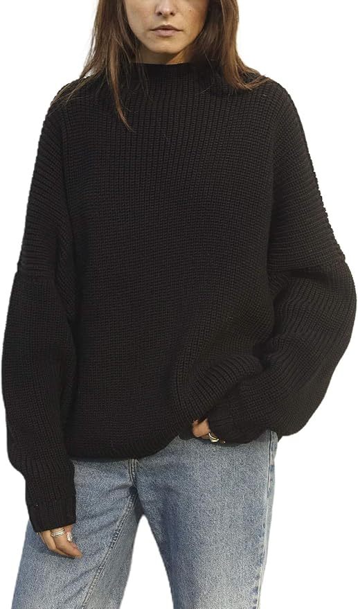 Personalized Relaxed Beige Oversized Knit Sweater with Drawstring Neckline – Customizable Wholesale for Effortless Style | Jubaodi