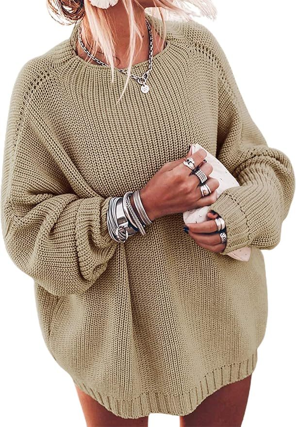 Personalized Relaxed Beige Oversized Knit Sweater with Drawstring Neckline – Customizable Wholesale for Effortless Style | Jubaodi