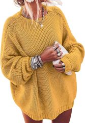 Personalized Relaxed Beige Oversized Knit Sweater with Drawstring Neckline – Customizable Wholesale for Effortless Style | Jubaodi