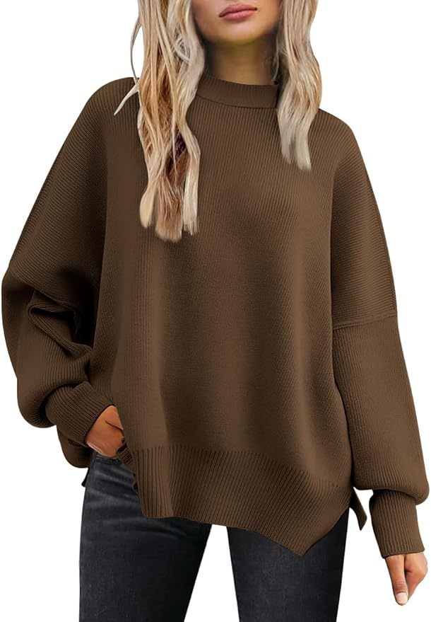 Wholesale Soft Beige Ribbed Long-Sleeve Top with Side Slits – Customizable Relaxed Style for Retailers | Jubaodi