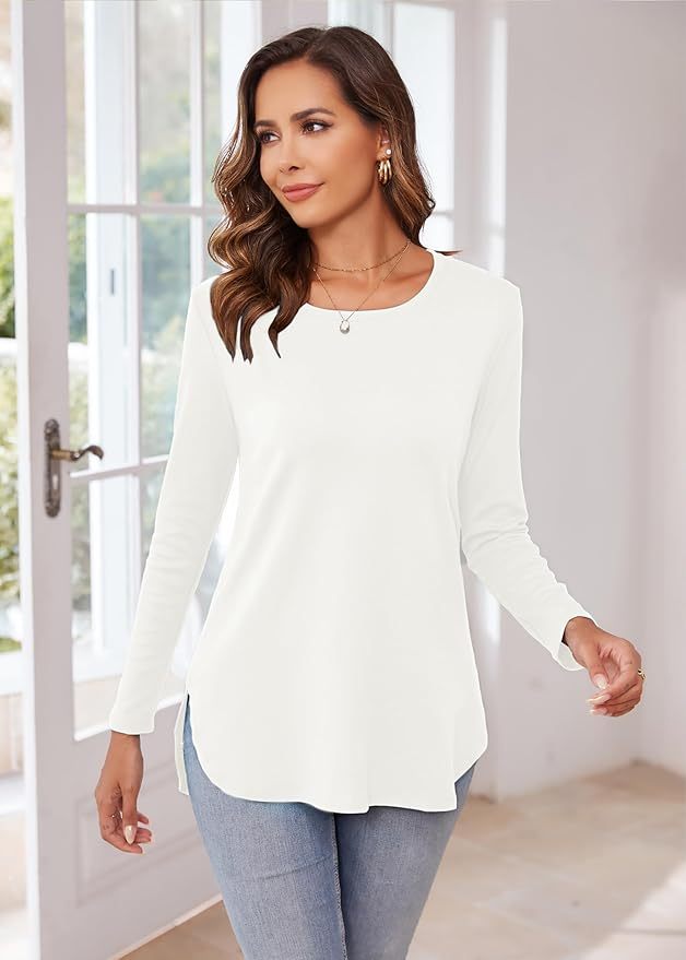 OEM/ODM Classic White Long-Sleeve Top – Custom Wholesale for Effortless Everyday Style | Jubaodi