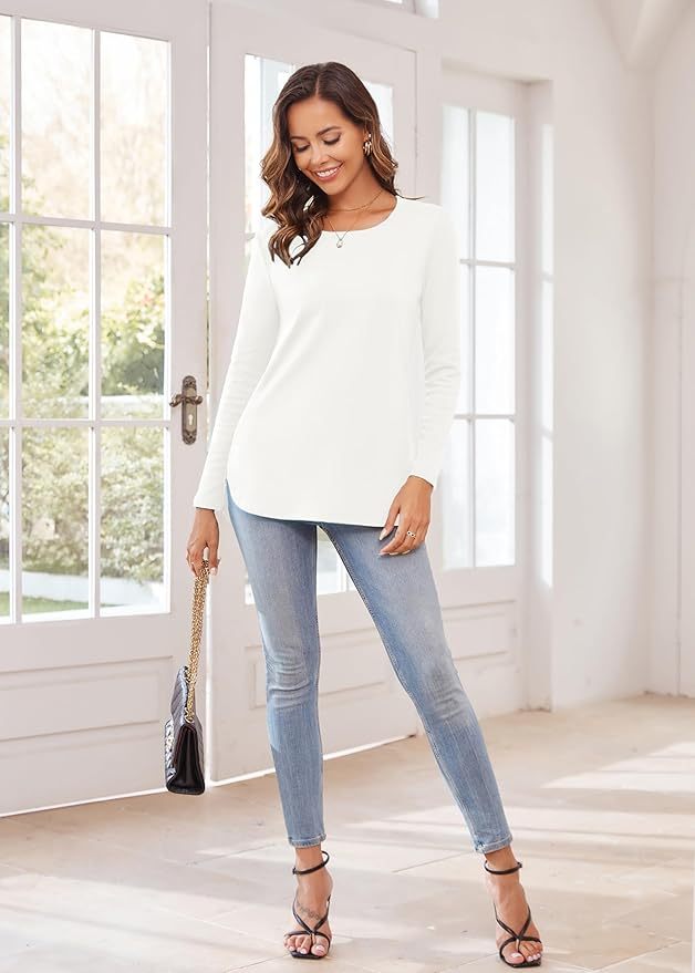 OEM/ODM Classic White Long-Sleeve Top – Custom Wholesale for Effortless Everyday Style | Jubaodi