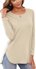 OEM/ODM Classic White Long-Sleeve Top – Custom Wholesale for Effortless Everyday Style | Jubaodi