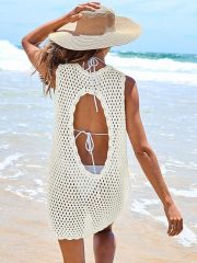 Custom Stylish White Crochet Sleeveless Dress – Wholesale OEM Manufacturer for Retailers & Fashion Brands