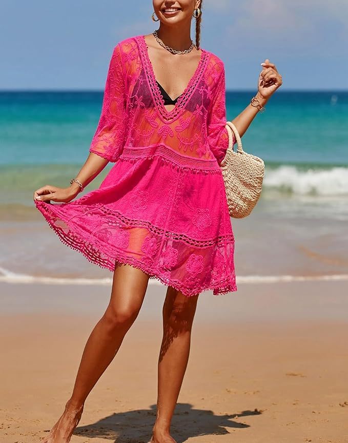 Custom Vibrant Pink Boho Embroidered Dress - Wholesale Manufacturer & Tailored Boho Dresses for Retailers
