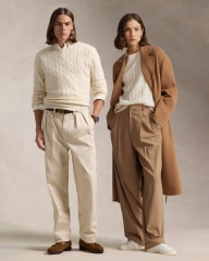 Customizable Men's Cable-Knit Crew Neck Sweater in Ivory – Wholesale & Bulk Manufacturing