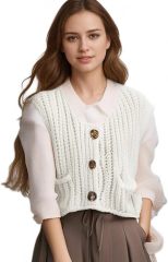 Customizable Cozy Knitted Sleeveless Top for Women – Wholesale & OEM Manufacturing