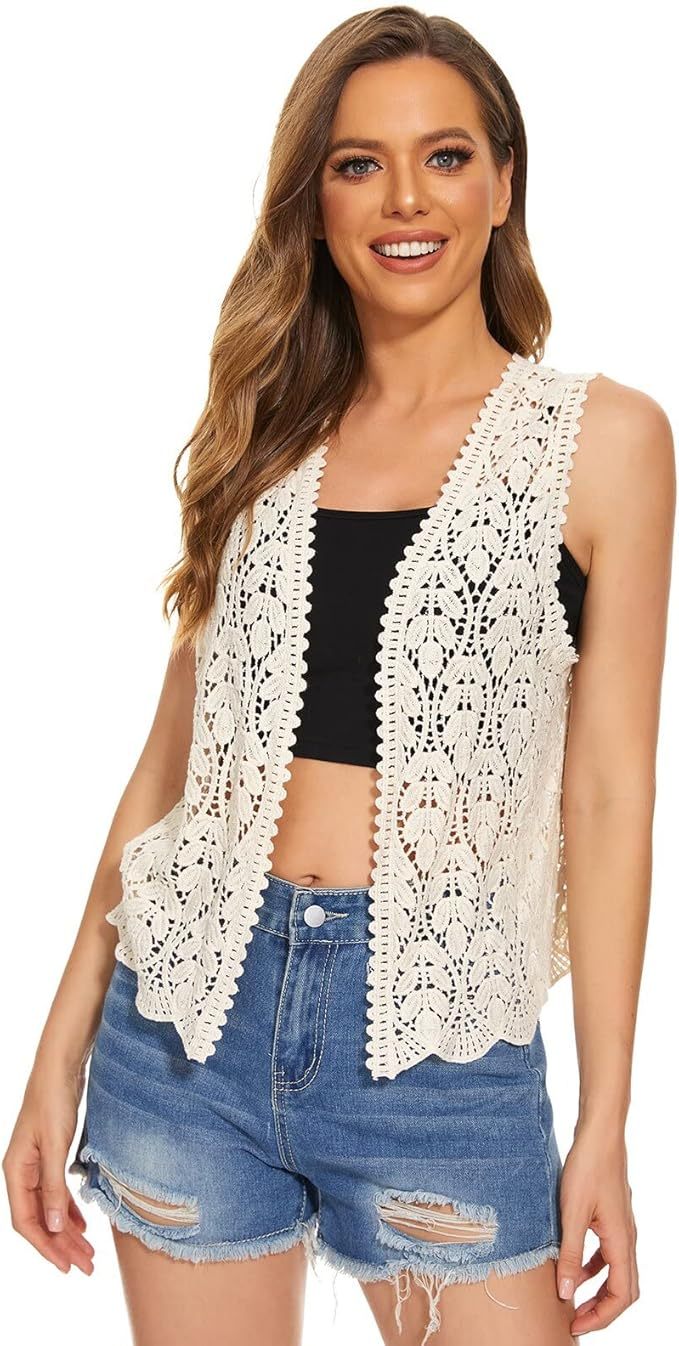Customizable Black Crochet Vest for Women – Wholesale & OEM Manufacturing
