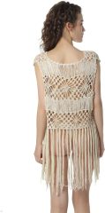 Customizable Boho Crochet Fringe Vest for Women – Wholesale & OEM Manufacturing