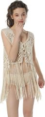 Customizable Boho Crochet Fringe Vest for Women – Wholesale & OEM Manufacturing