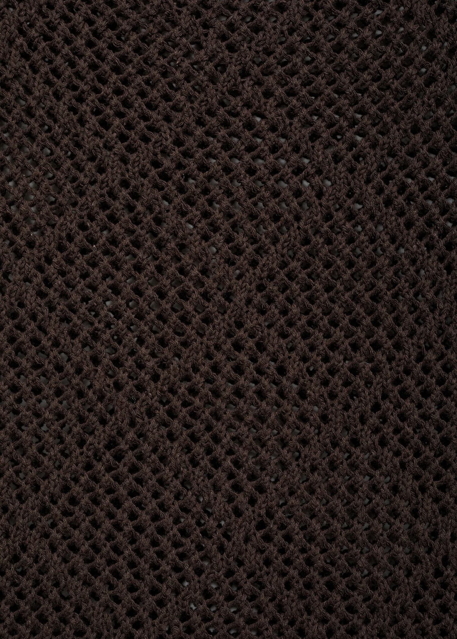 OEM ODM Brown Crochet Sweater with Long Sleeves