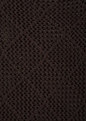 OEM ODM Brown Crochet Sweater with Long Sleeves